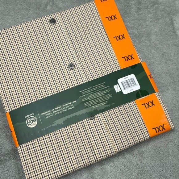 Orvis Mens Long Sleeve Tech Shirt XXL UPF 30+ Quick Dry Roll-Tab Sleeves a0383 - Picture 5 of 7